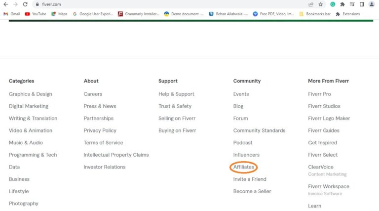How to earn money by Fiverr Affiliate Login and Promotion